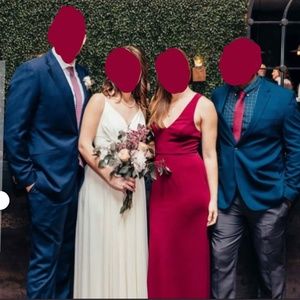David’s Bridal Wine Red/Burgundy Dress